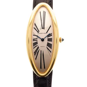 Cartier Yellow Gold Collection Prive Baignoire Allongee from 1991