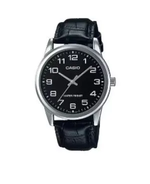 Casio Gents Analog Watch Leather Strap MTPV001L-1B