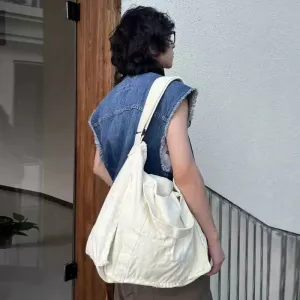 Casual Canvas Shoulder Bag