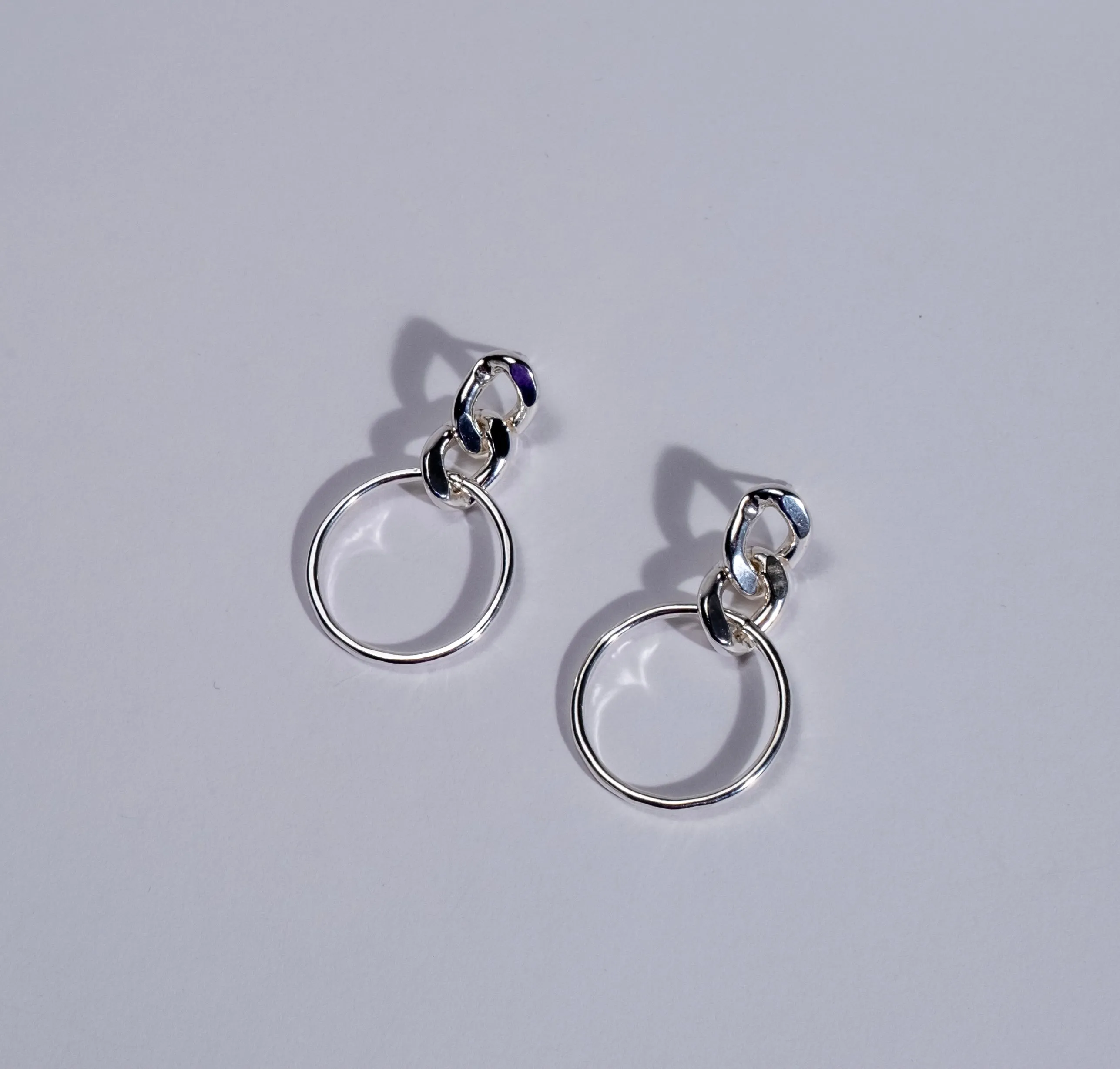 Chain Link and Hoop Earrings - Choose Your Metal
