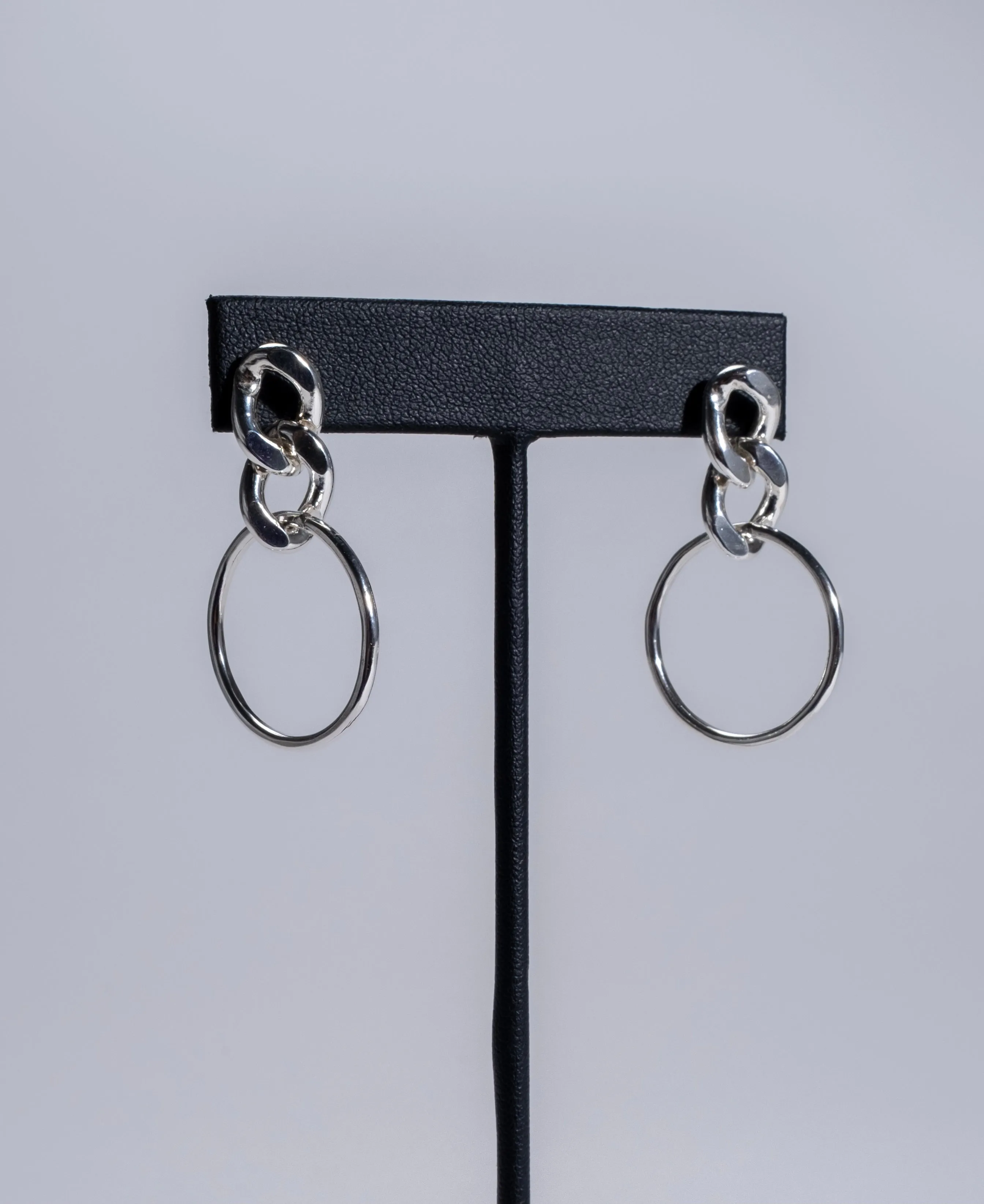 Chain Link and Hoop Earrings - Choose Your Metal
