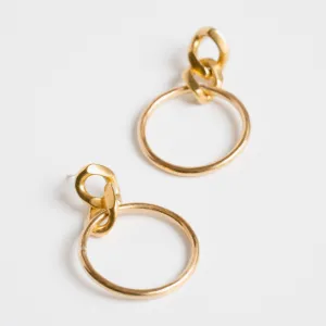 Chain Link and Hoop Earrings - Choose Your Metal