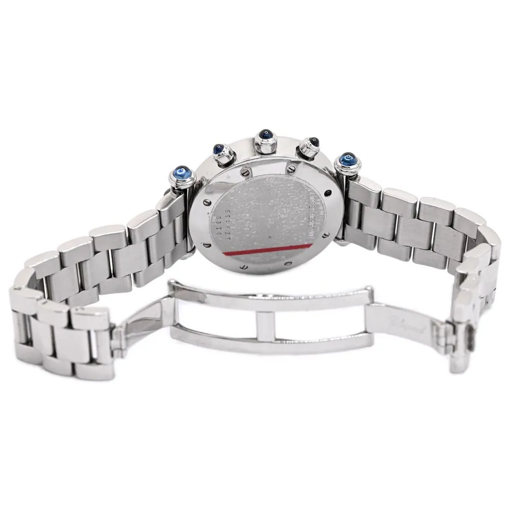 Chopard Ladies Imperiale Stainless Steel 35mm White Chronograph Roman Dial Watch Reference #: 8389-23