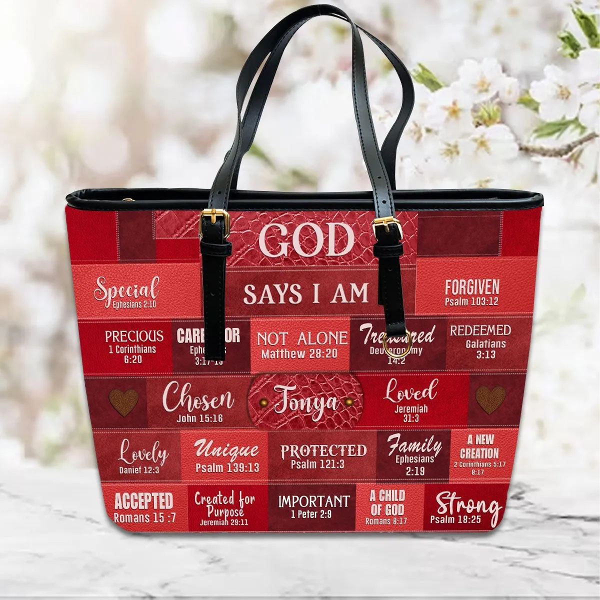 CHRISTIANARTBAG Crossbody Bag with Chain - Personalized Crossbody Bag with Chain - GOD SAYS I AM - CABCBC04300524