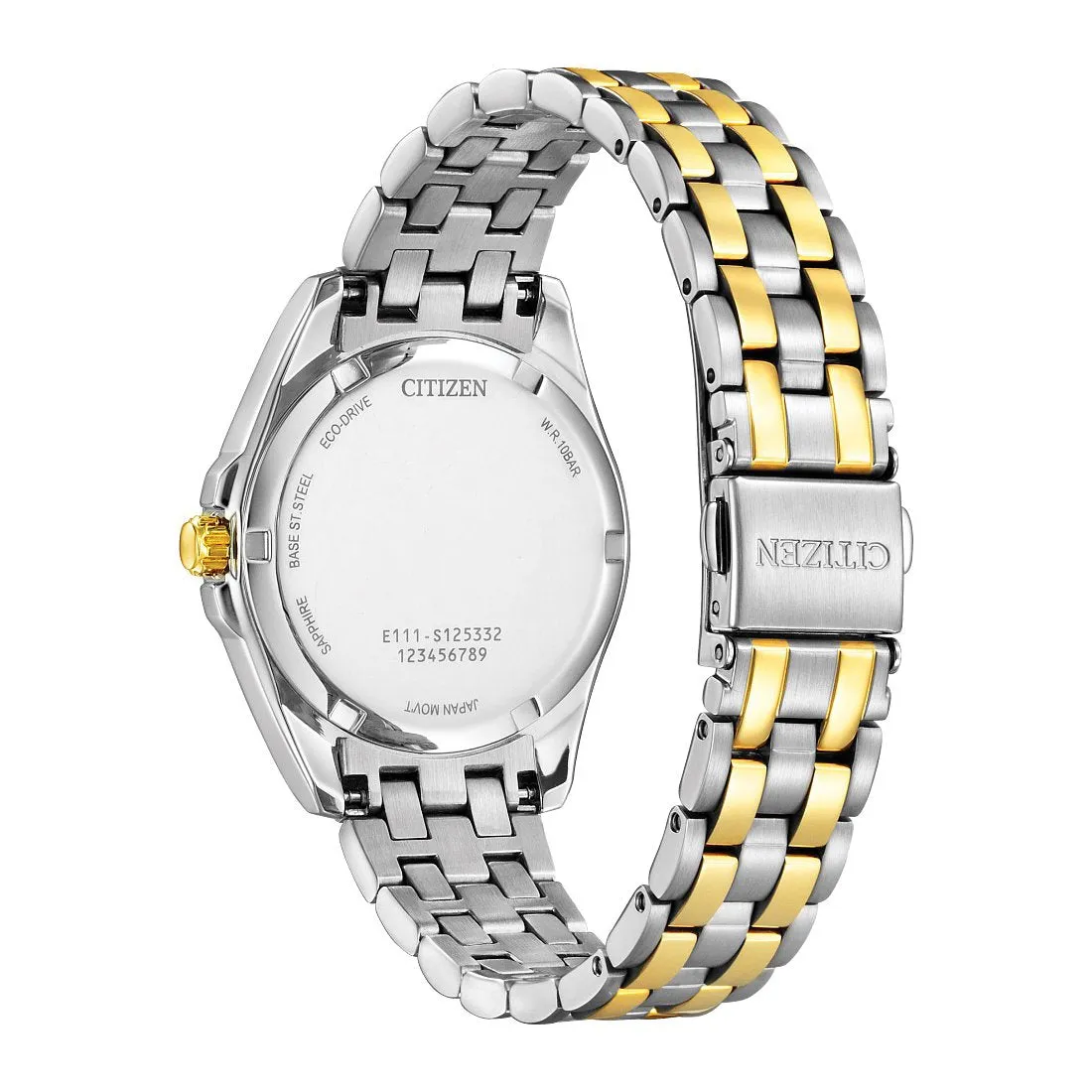Citizen Corso Ladies Eco Drive Two Tone Mother of Pearl Dial Watch
