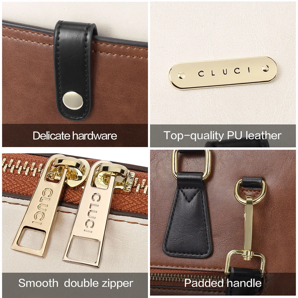 Claire  Premium Leather Messenger Briefcase For School And Work