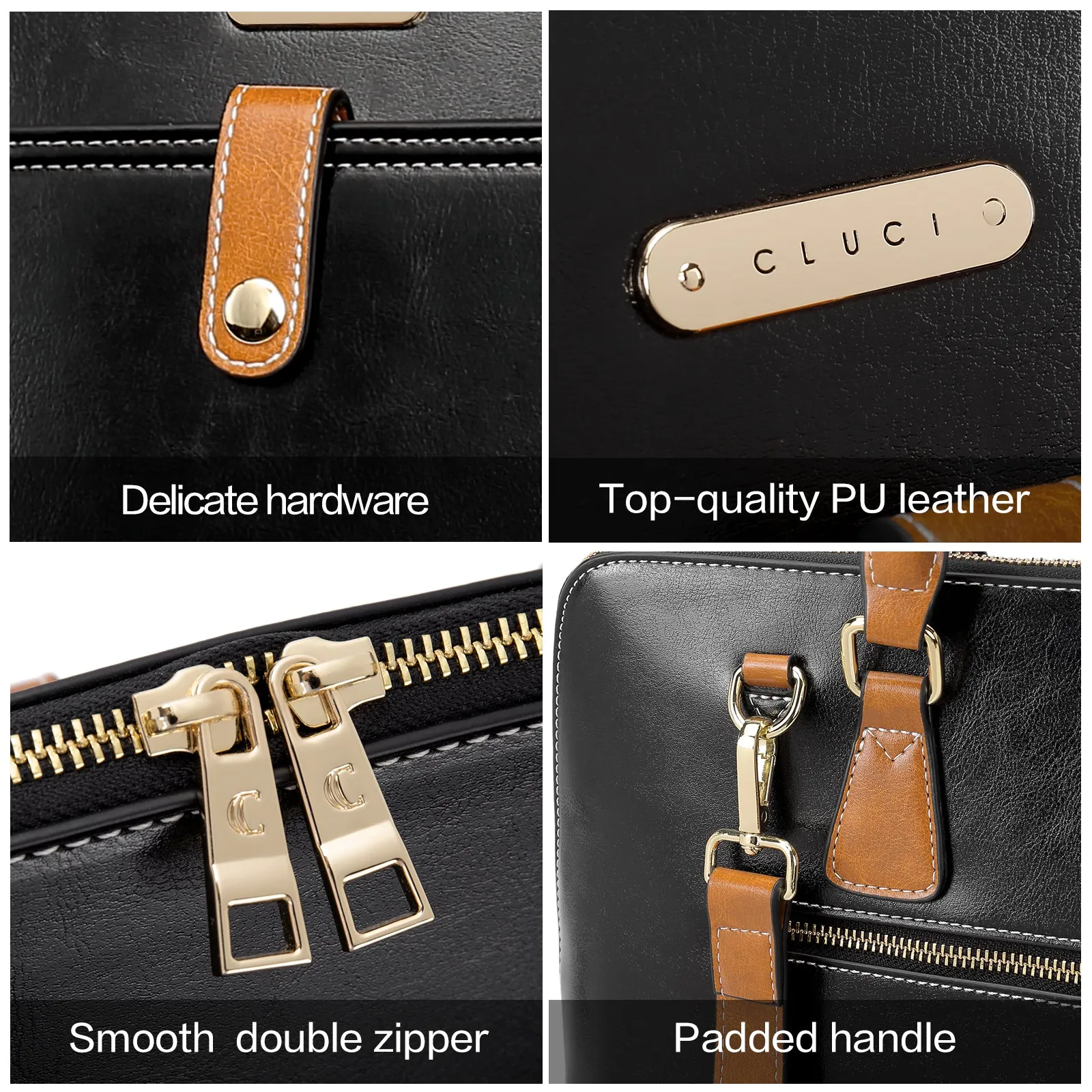 Claire  Premium Leather Messenger Briefcase For School And Work