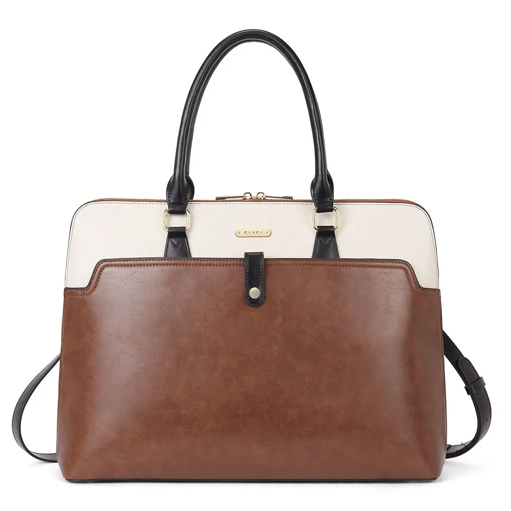 Claire  Premium Leather Messenger Briefcase For School And Work