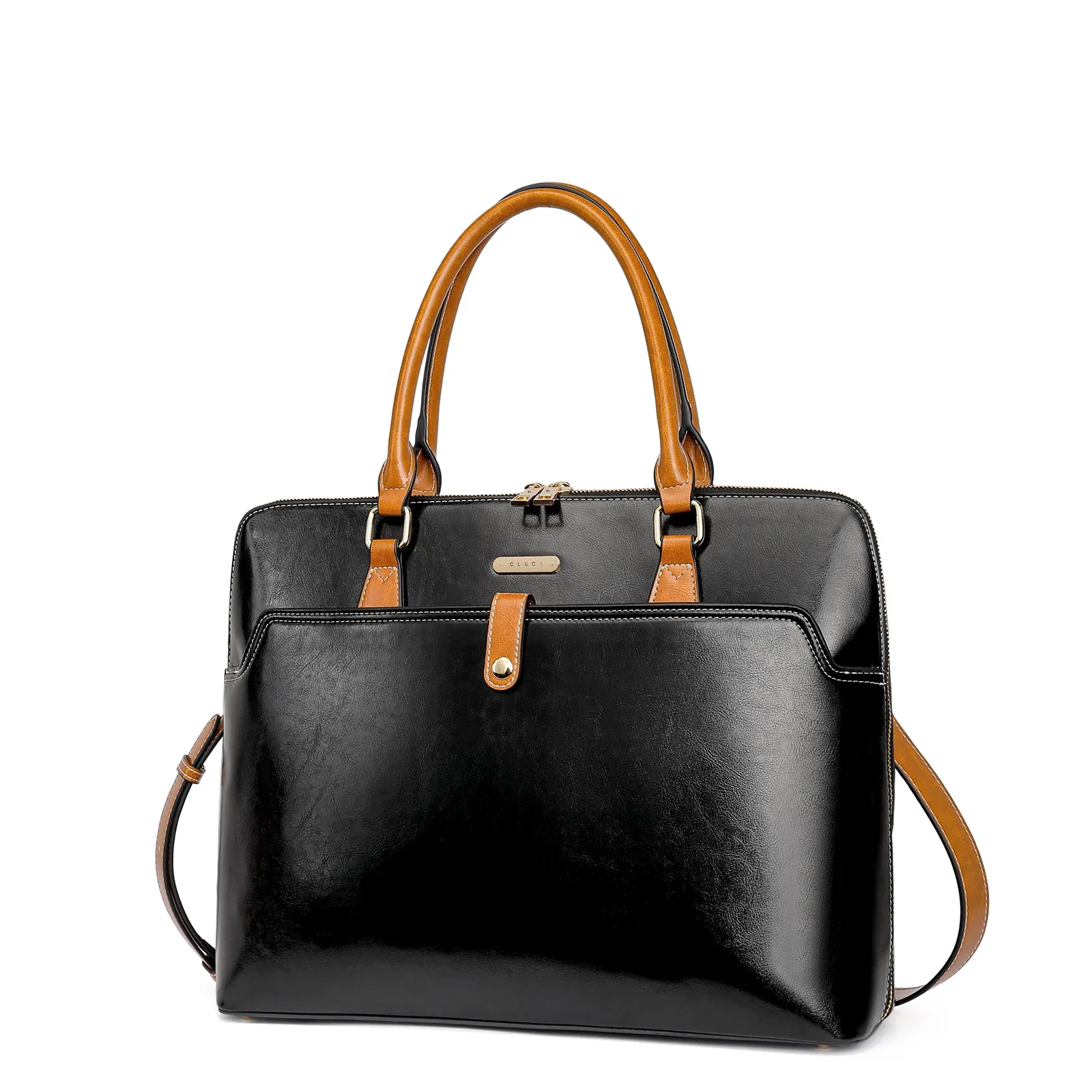 Claire  Premium Leather Messenger Briefcase For School And Work