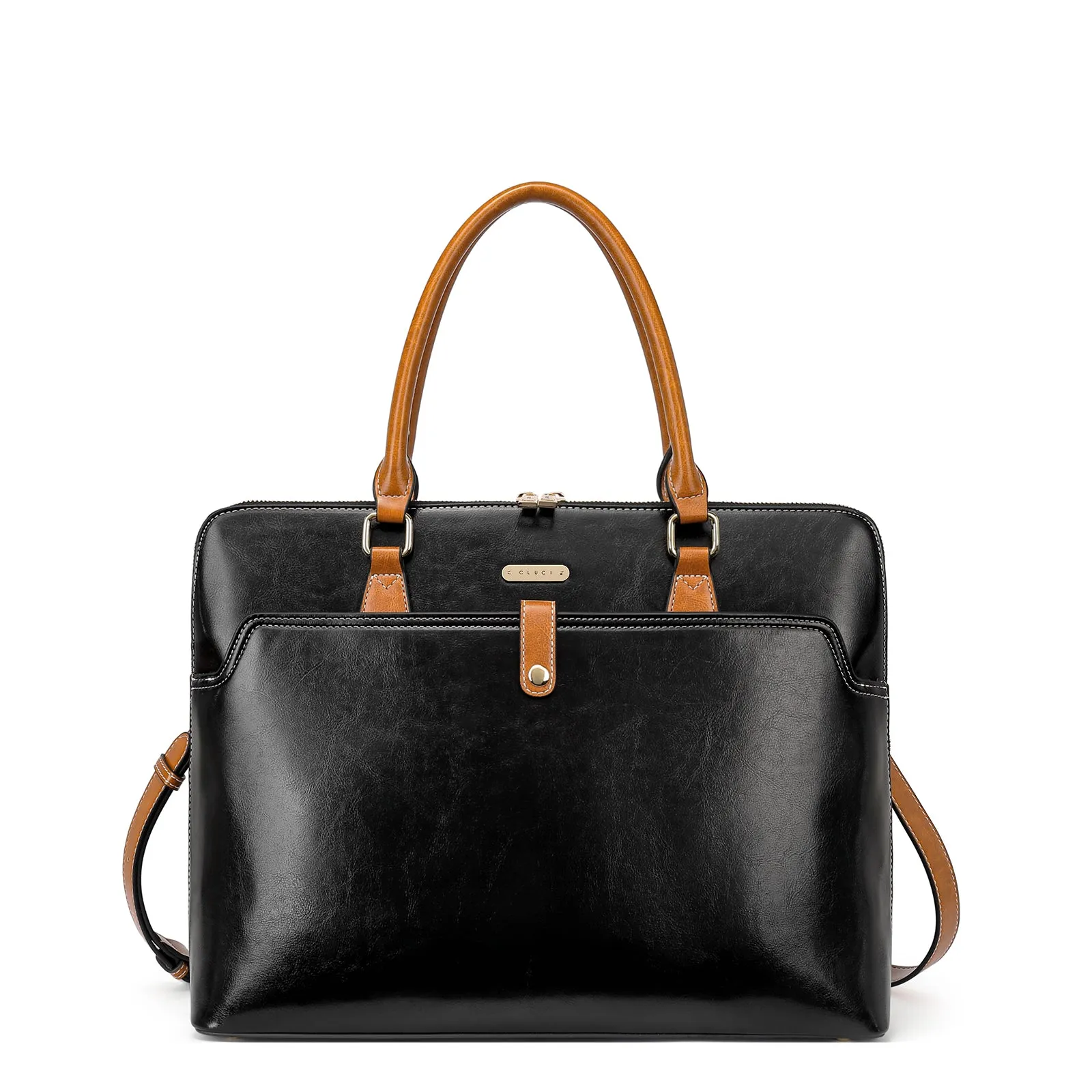 Claire  Premium Leather Messenger Briefcase For School And Work