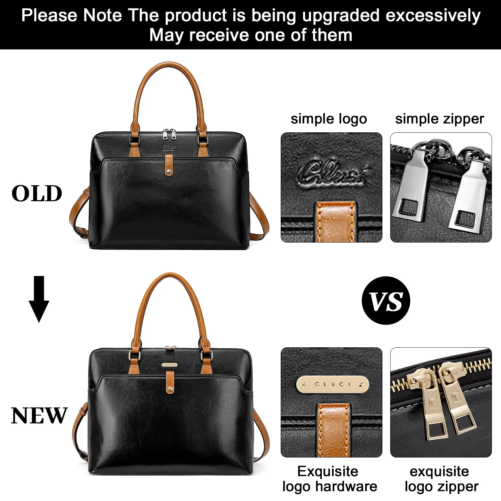 Claire  Premium Leather Messenger Briefcase For School And Work