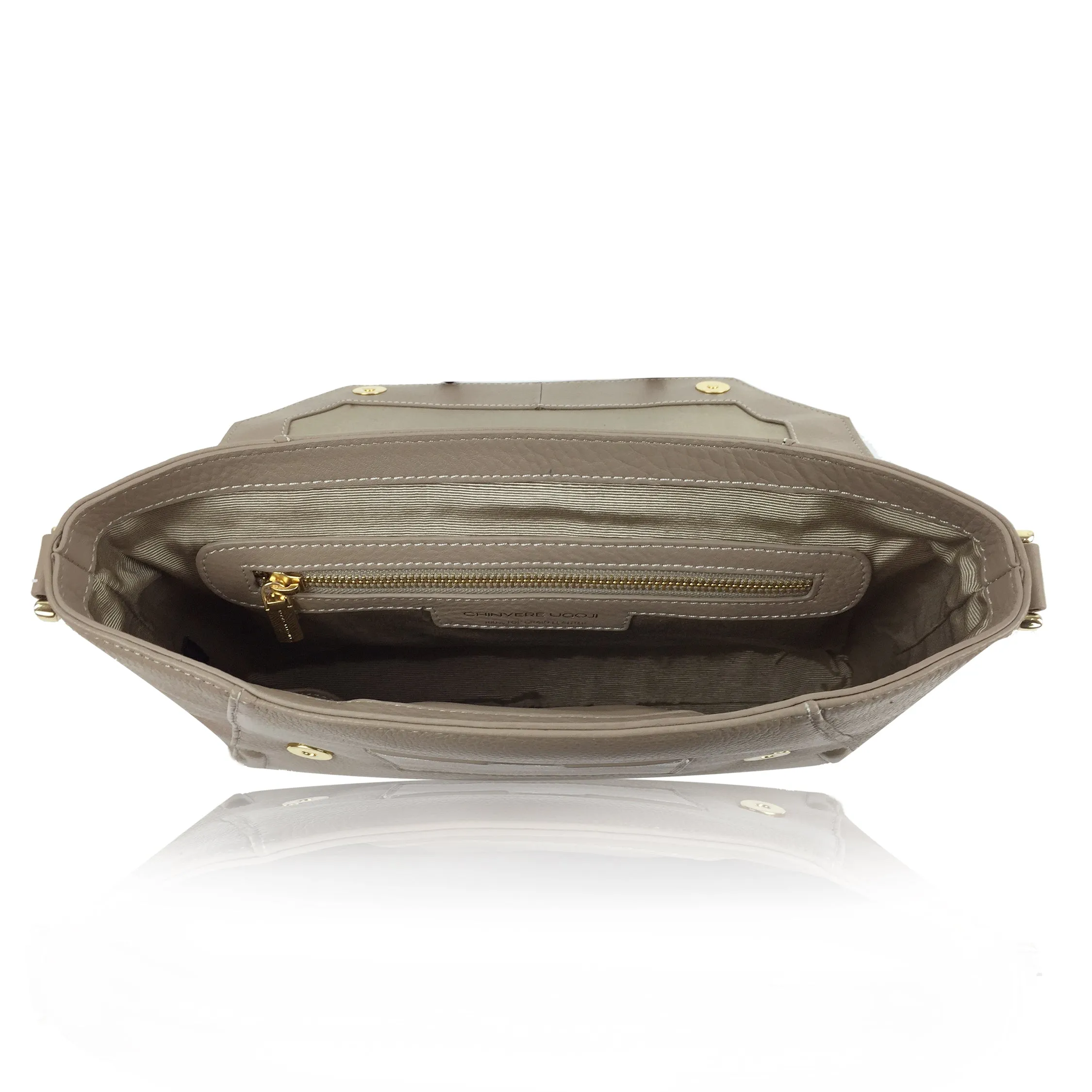 Claudette Portfolio Clutch in Cappucino