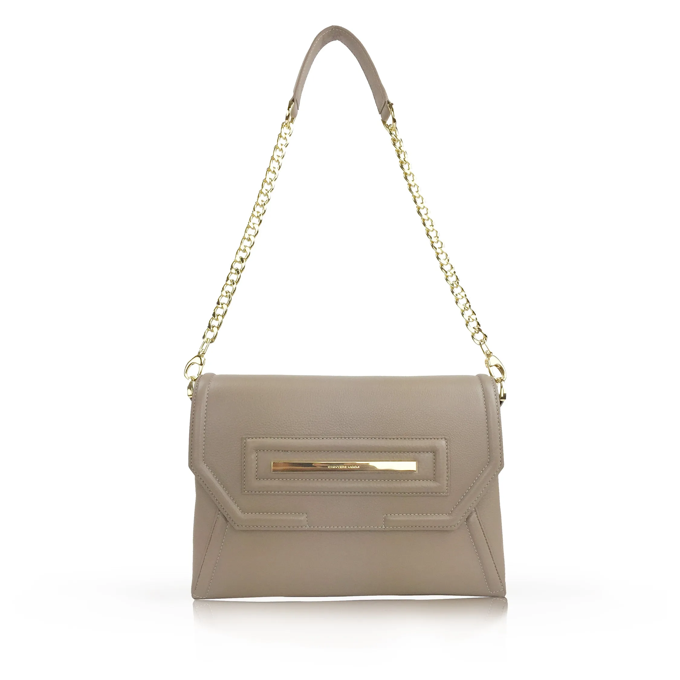 Claudette Portfolio Clutch in Cappucino