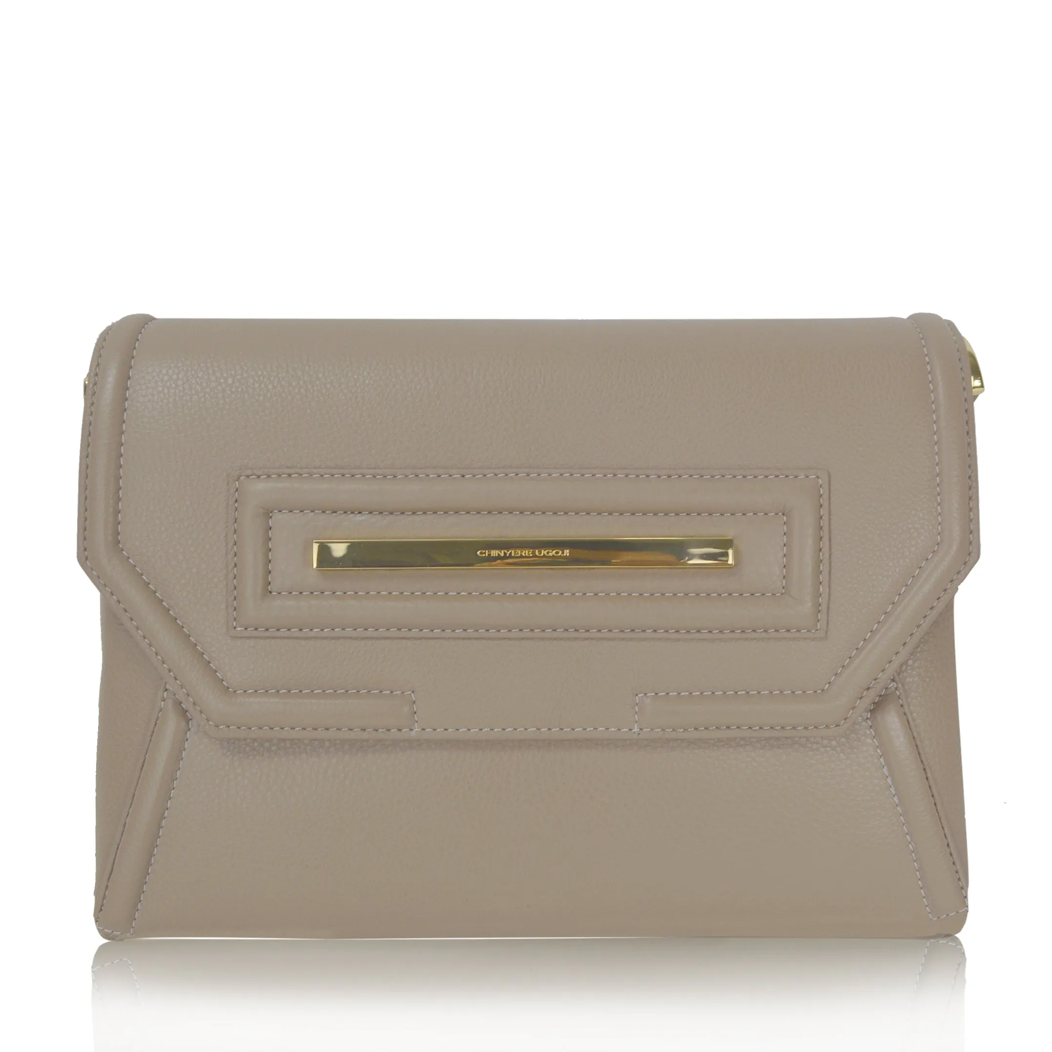 Claudette Portfolio Clutch in Cappucino