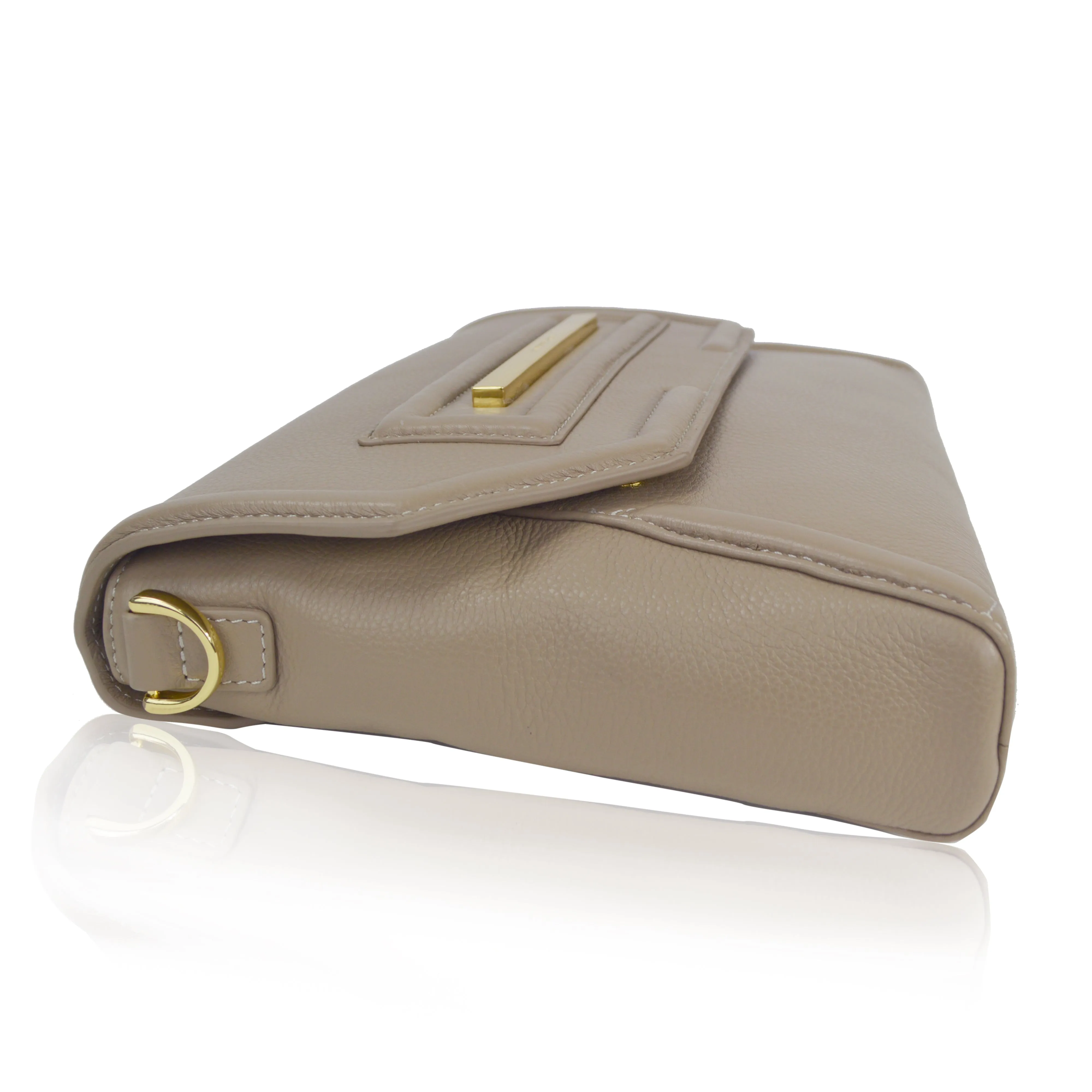 Claudette Portfolio Clutch in Cappucino