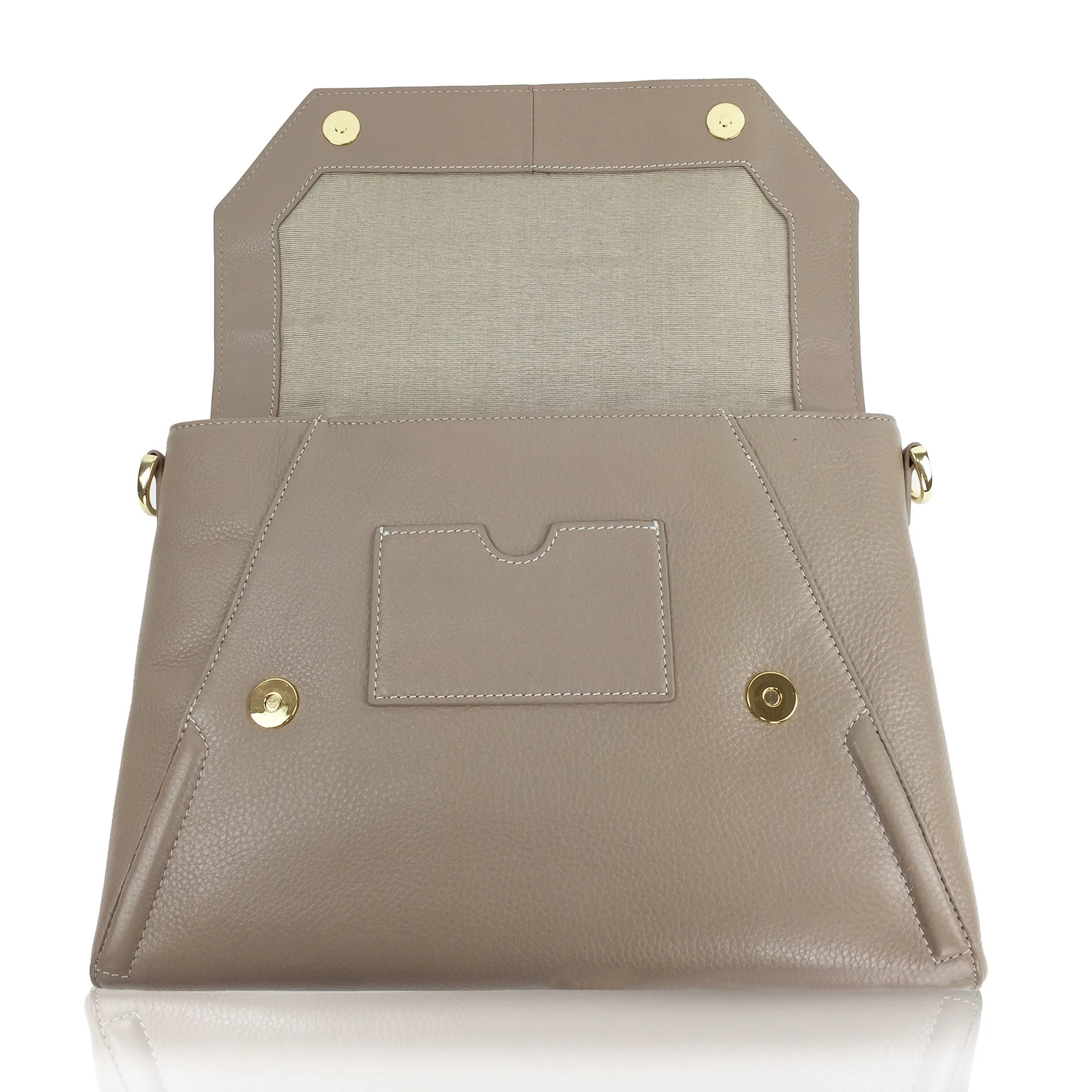 Claudette Portfolio Clutch in Cappucino