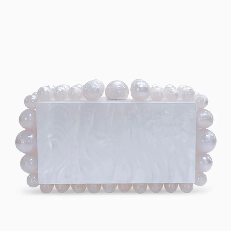 Cloud Clutch Bag in Acrylic