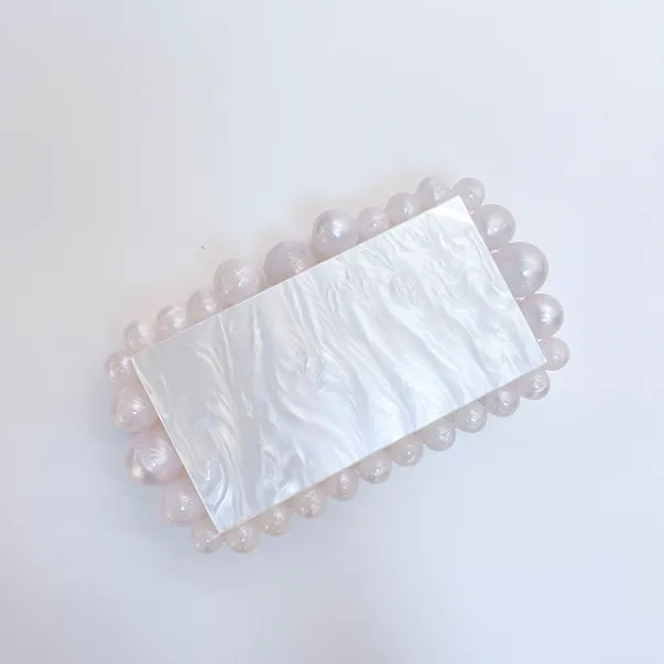 Cloud Clutch Bag in Acrylic