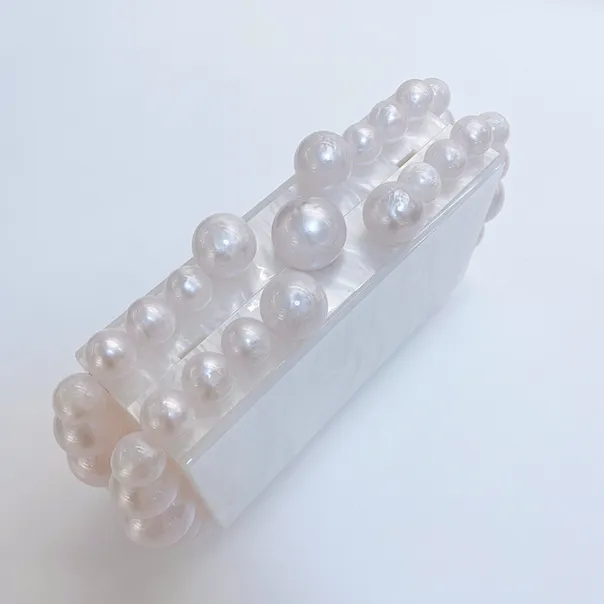 Cloud Clutch Bag in Acrylic