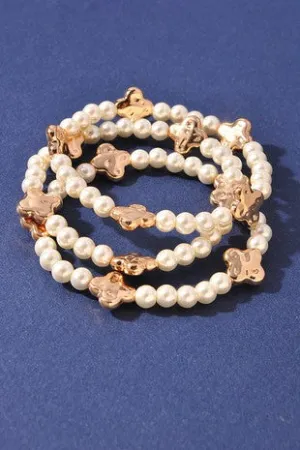 Clover Pearl Bracelet
