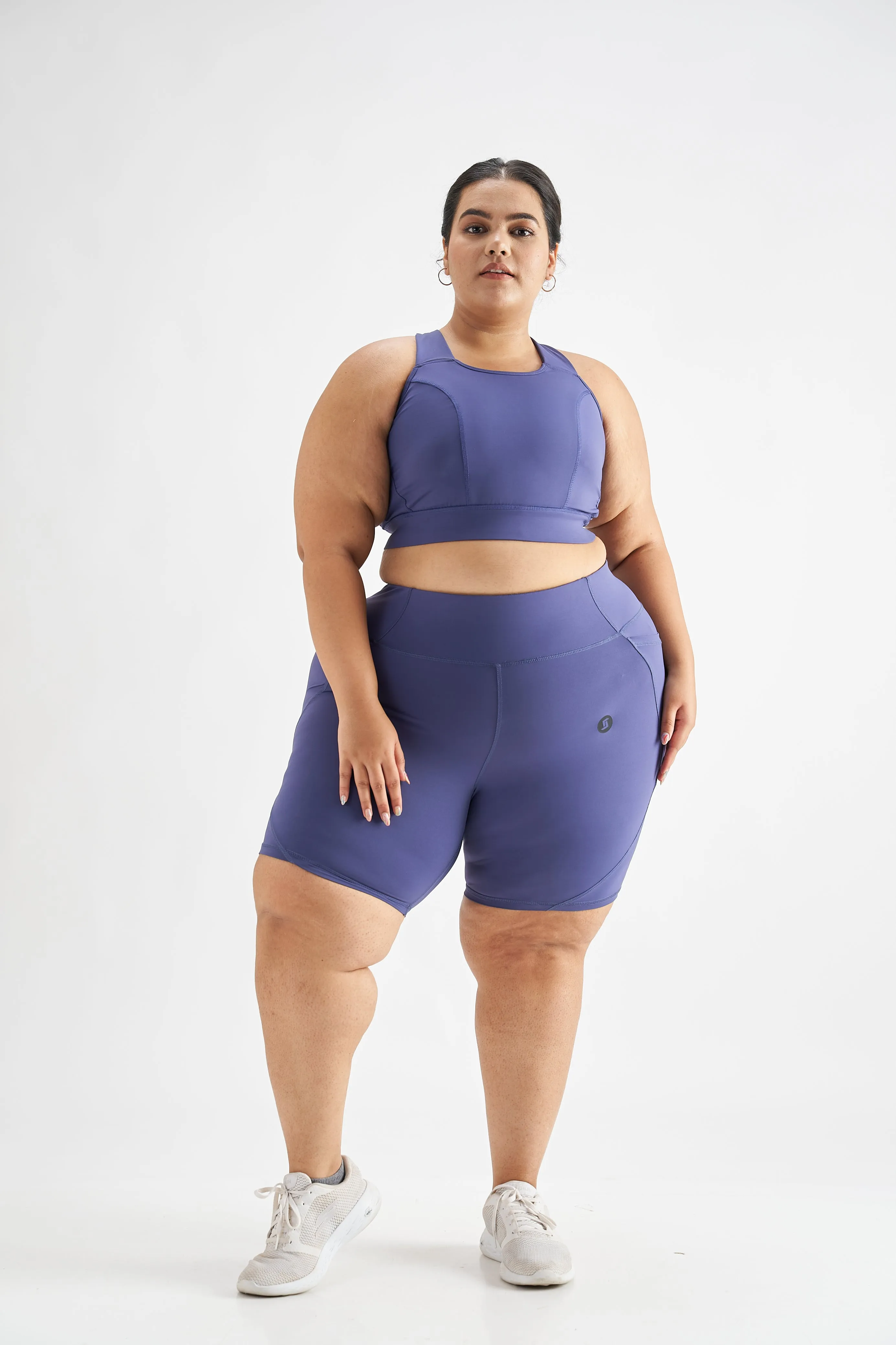 Core Biker Shorts: Indigo