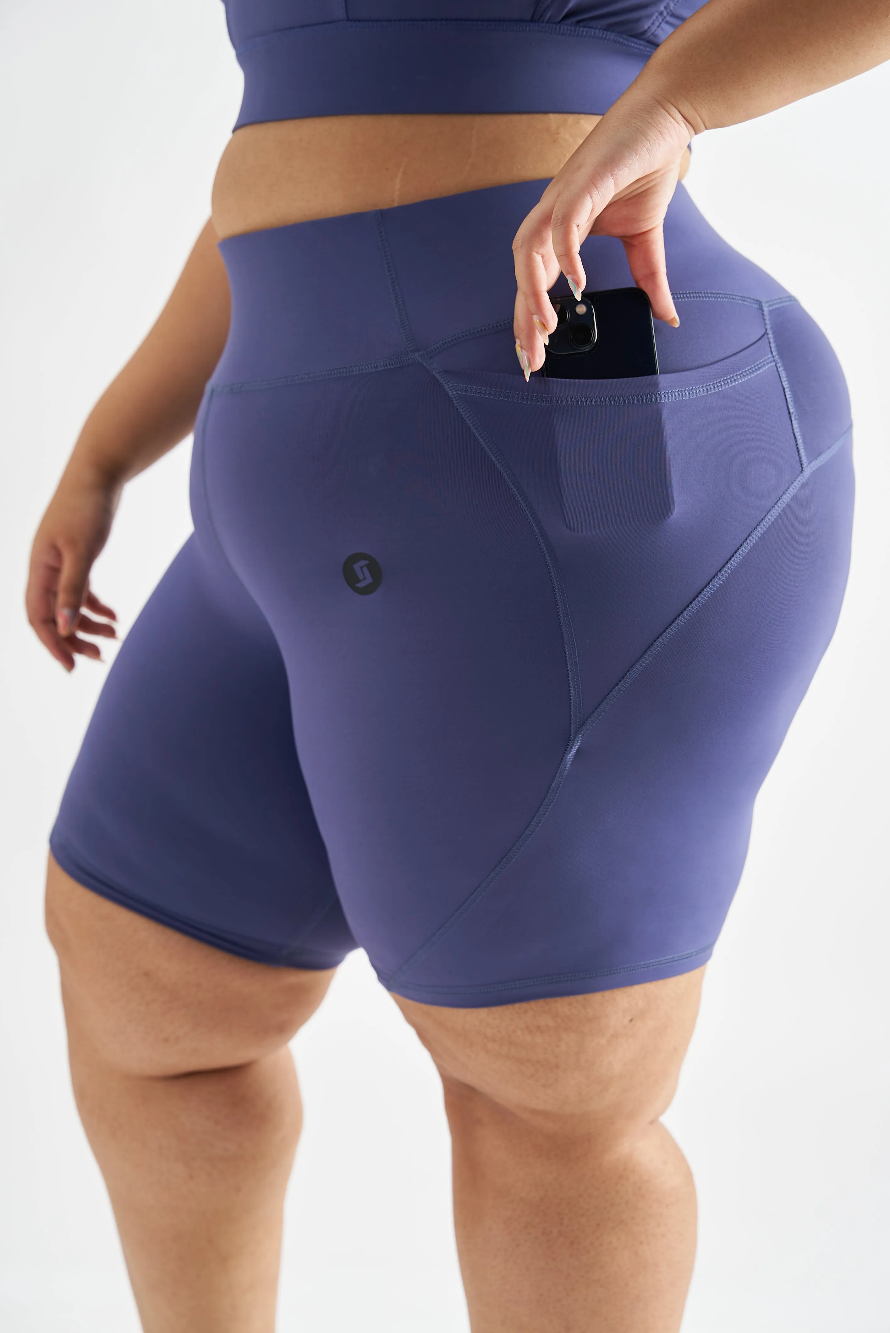 Core Biker Shorts: Indigo