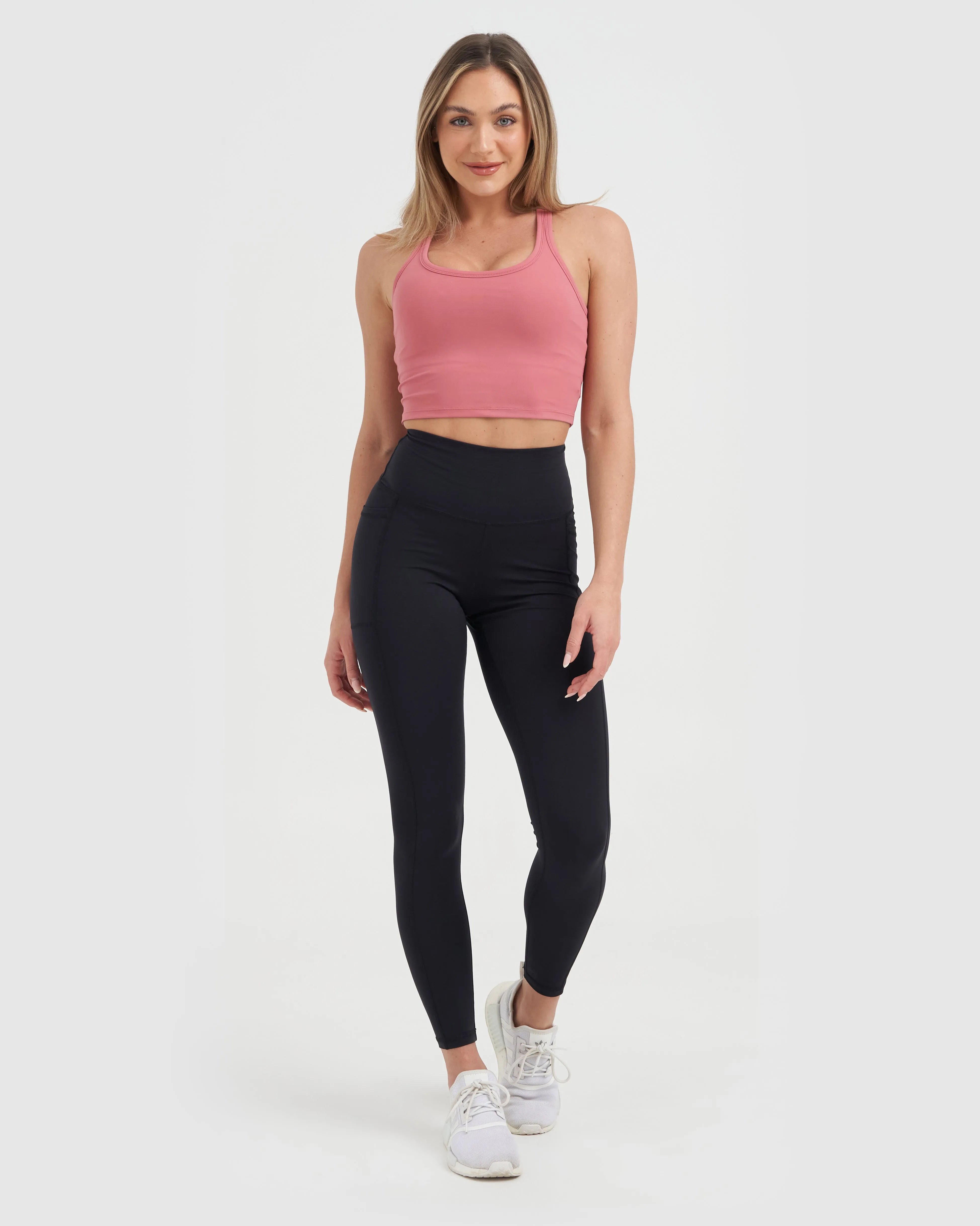 Core Trainer Steph Active Crop Light Burgundy