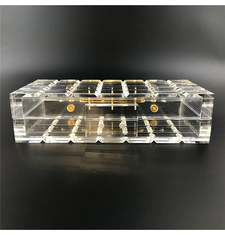 Crystal Clear Acrylic Clutch Bag