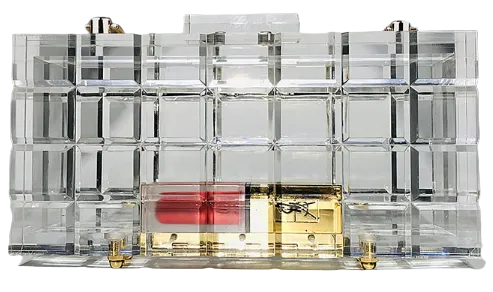 Crystal Clear Acrylic Clutch Bag