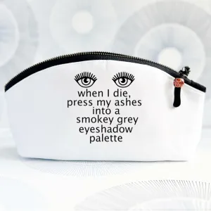 Curvy Canvas Cosmetic Bag - Ashes to Smokey Palette