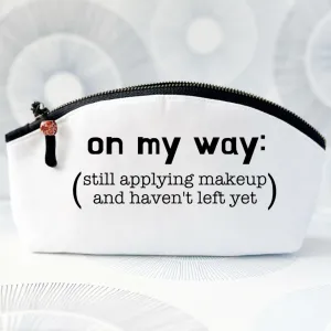 Curvy Canvas Cosmetic Bag - On My Way