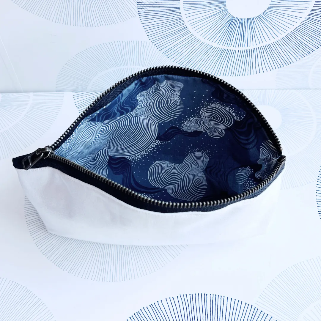 Curvy Canvas Cosmetic Bag - On My Way