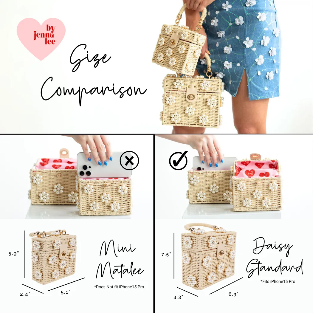 Daisy Bag | Pretty in Pearls | Multiple Sizes