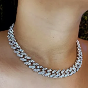 Diamond Frost Iced Cuban Link Necklace
