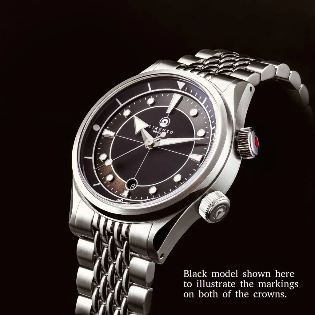 Direnzo DRZ05 Solaris - Burgundy&nbsp;Red with&nbsp;Date (Swiss&nbsp;Made)