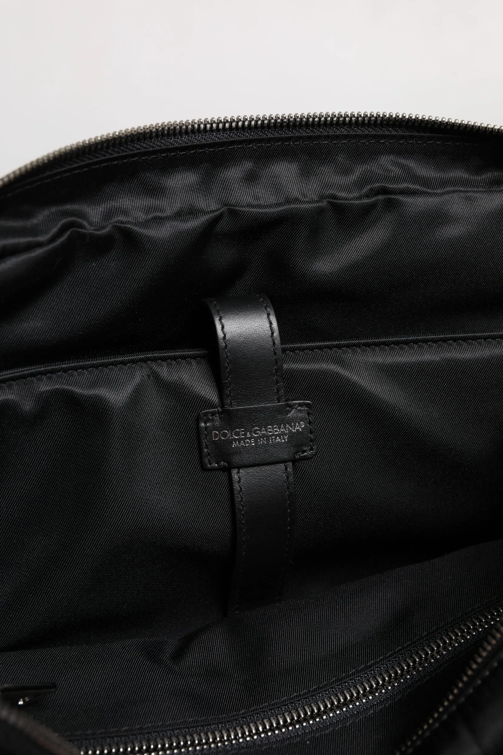 Dolce & Gabbana Black Leather Document Briefcase Top Handle Bag