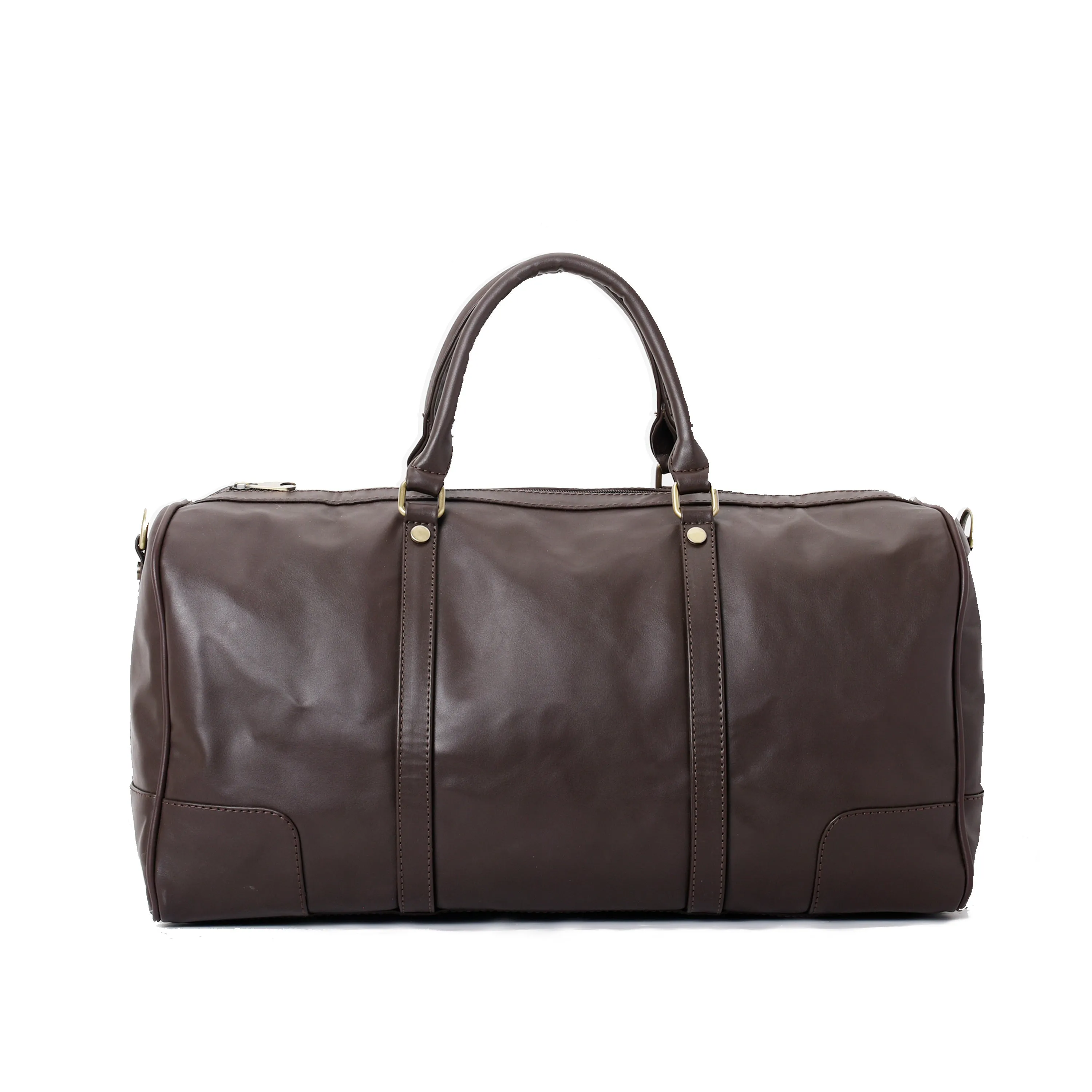 Duffle Bag unisex Dark Brown leather -314