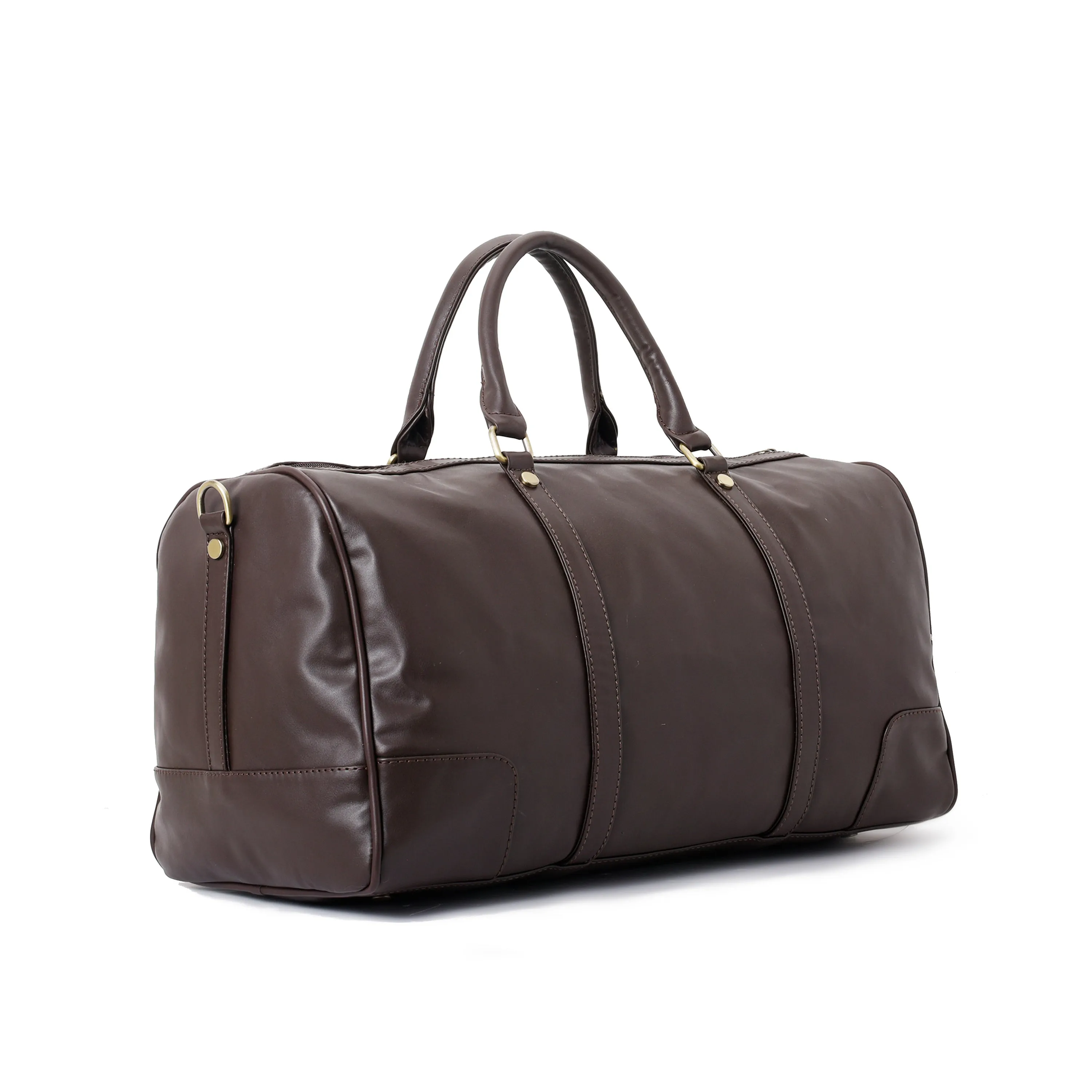 Duffle Bag unisex Dark Brown leather -314