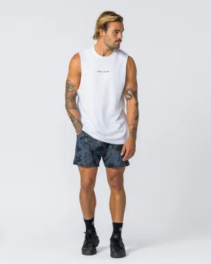 Ease Drop Arm Heavy Vintage Tank - Washed White
