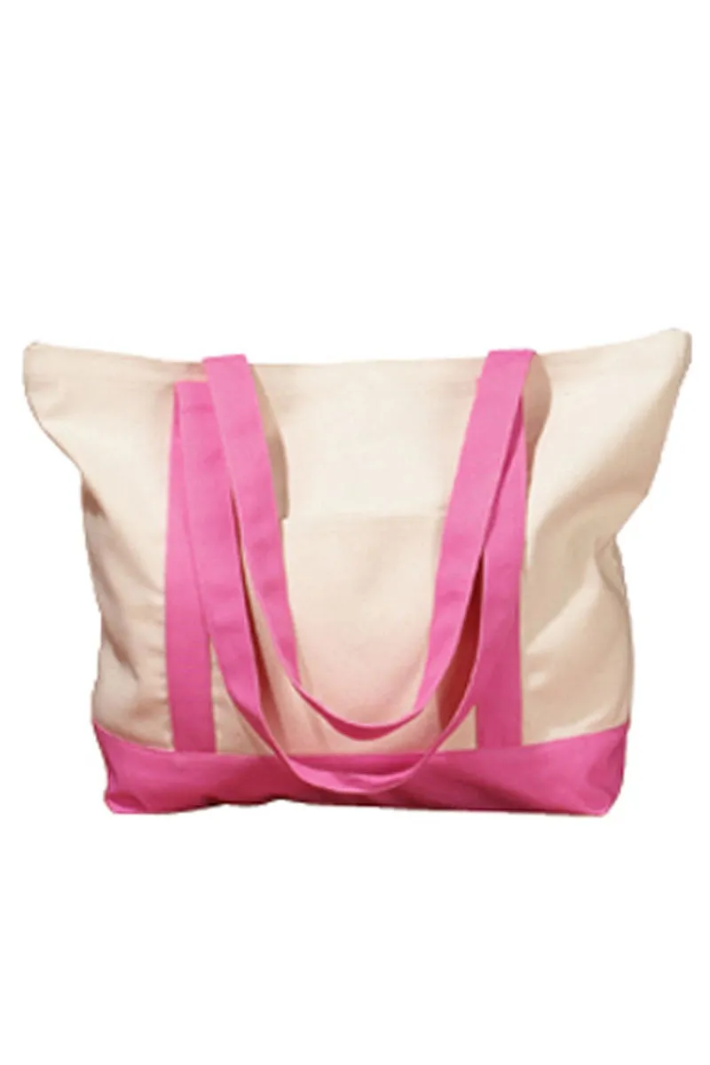 Embroidered Coffee & Jesus Canvas Boat Tote
