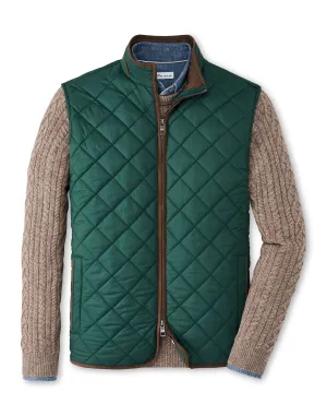 Essex Quilted Travel Vest in Balsam