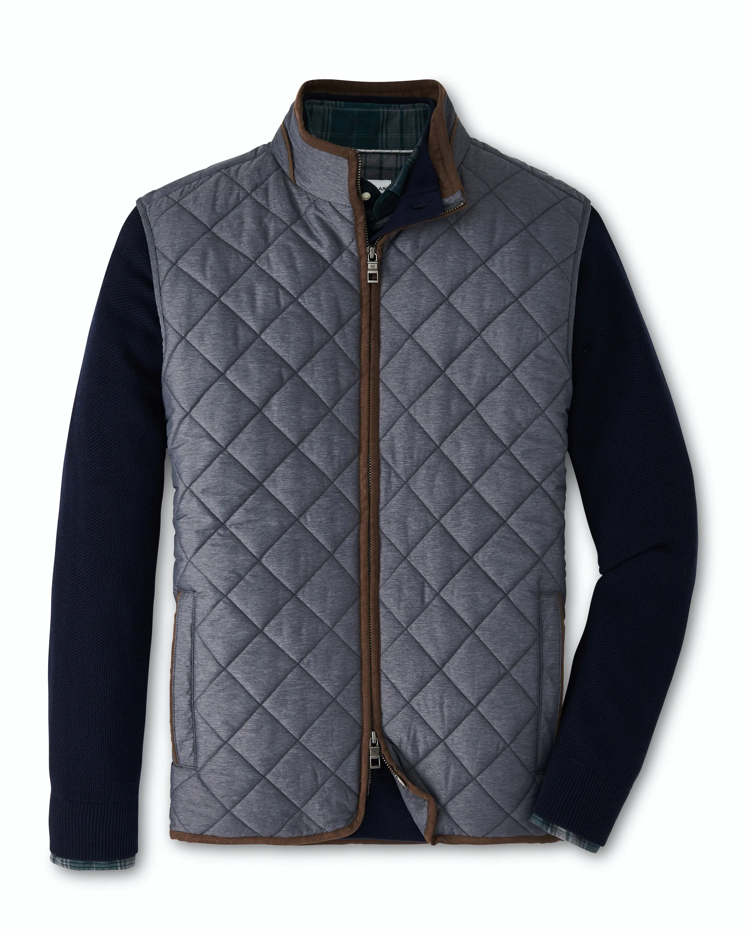 Essex Quilted Travel Vest in Iron