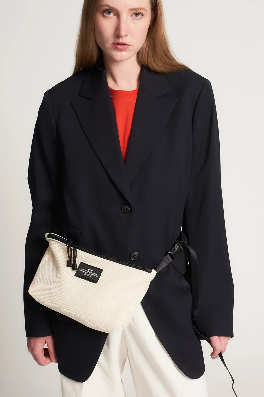 Fannypack Crossbody, Mesh Ivory