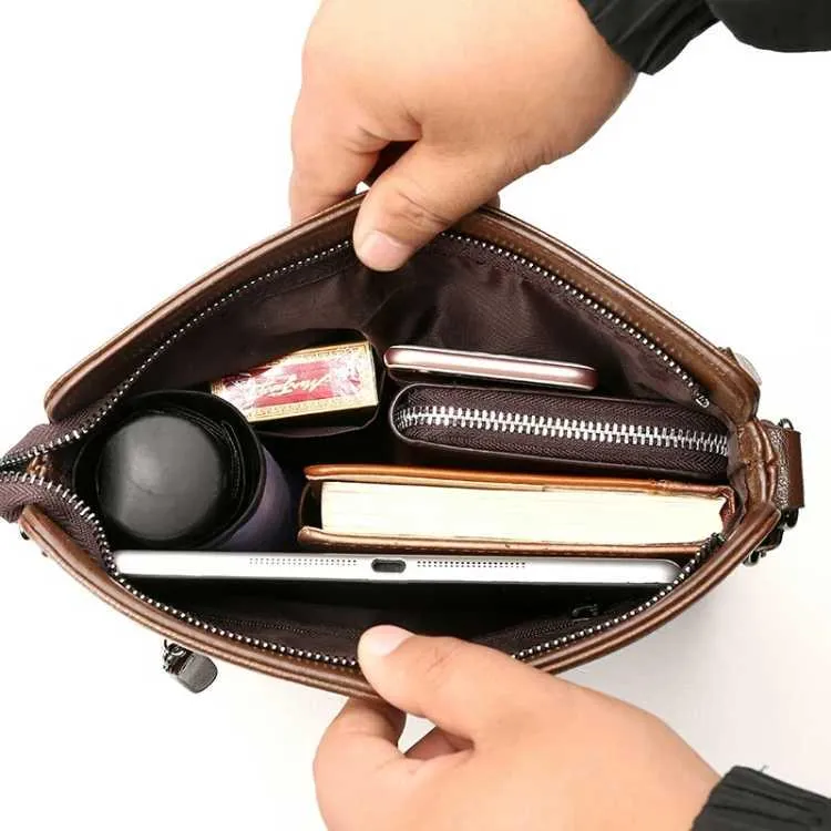 Fashion Simple Business Men Briefcase Bag Leather Laptop Bag Casual Man Bag Fashion Shoulder Bags