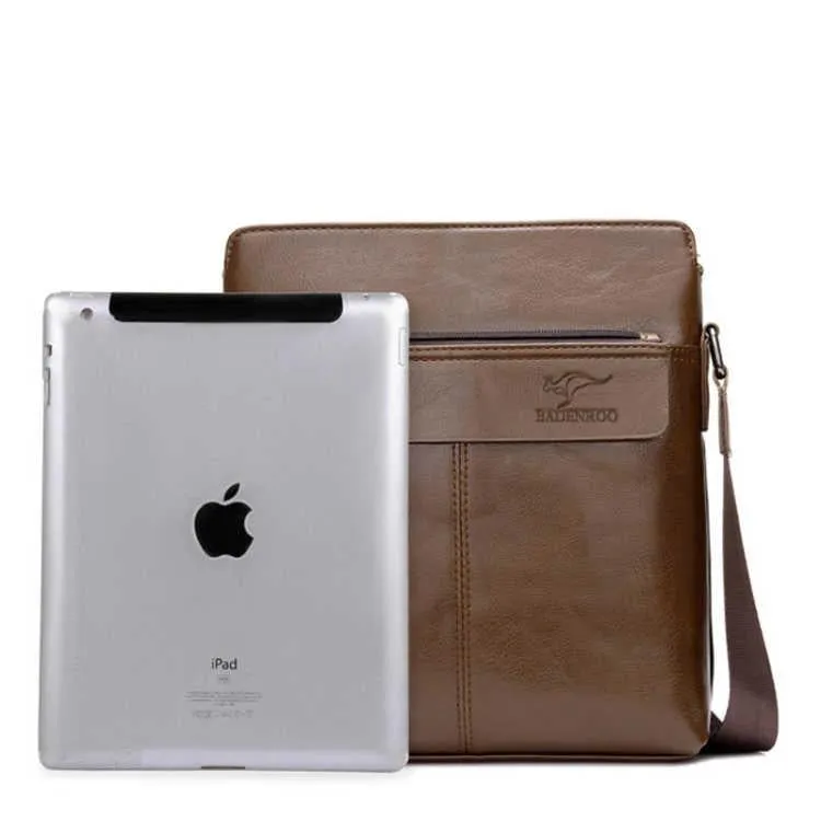 Fashion Simple Business Men Briefcase Bag Leather Laptop Bag Casual Man Bag Fashion Shoulder Bags