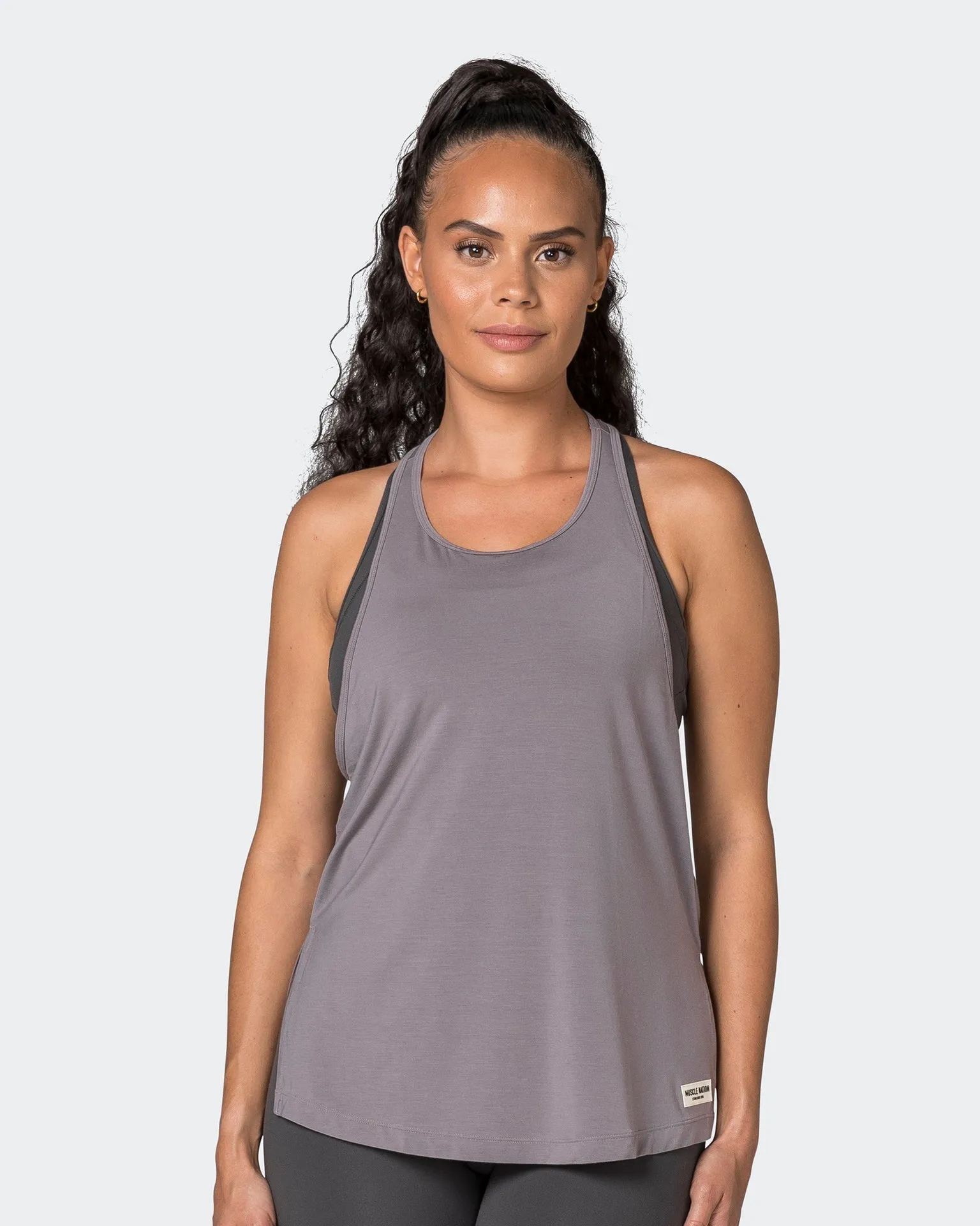 Faster Gym Tank - Pearl Grey