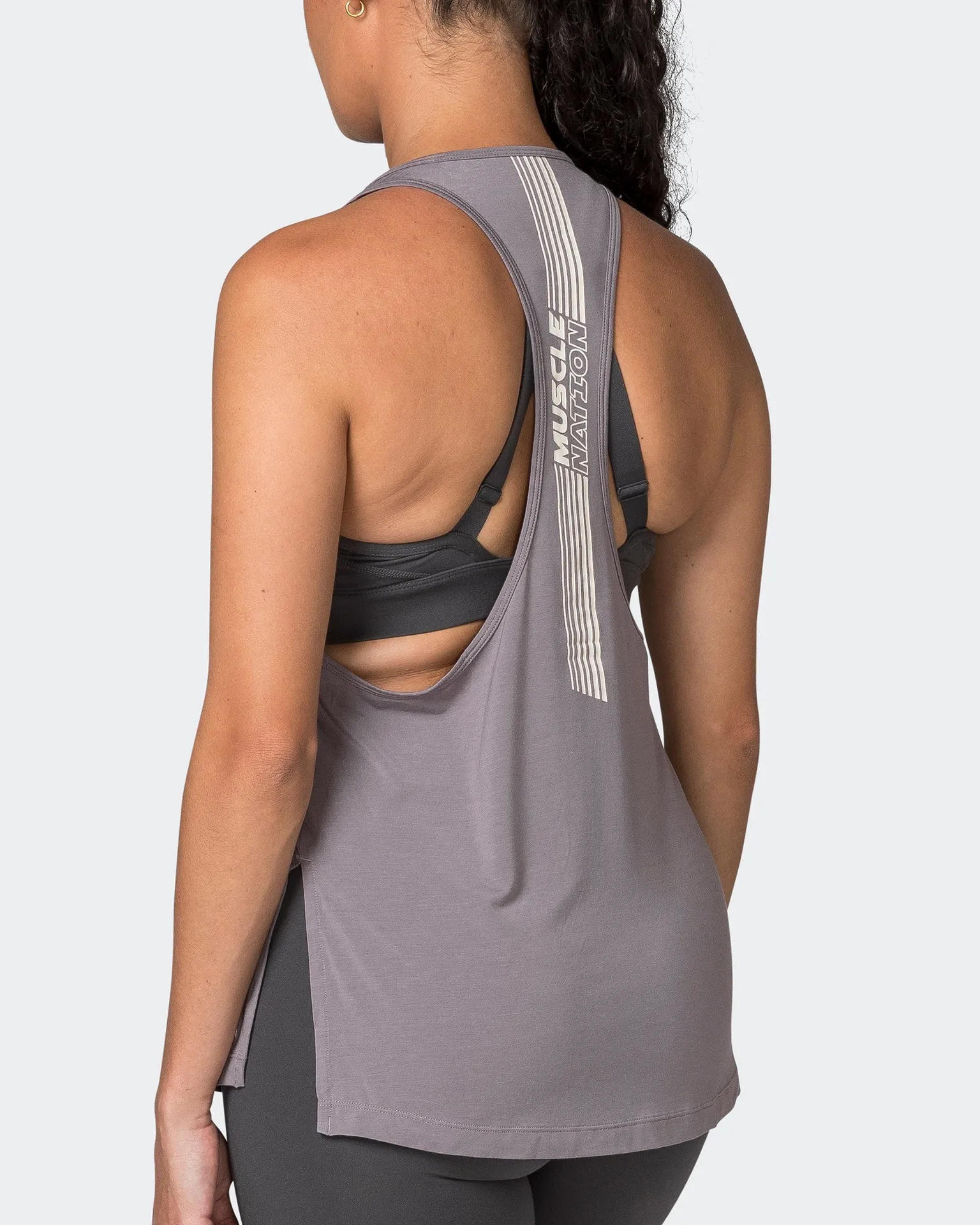 Faster Gym Tank - Pearl Grey