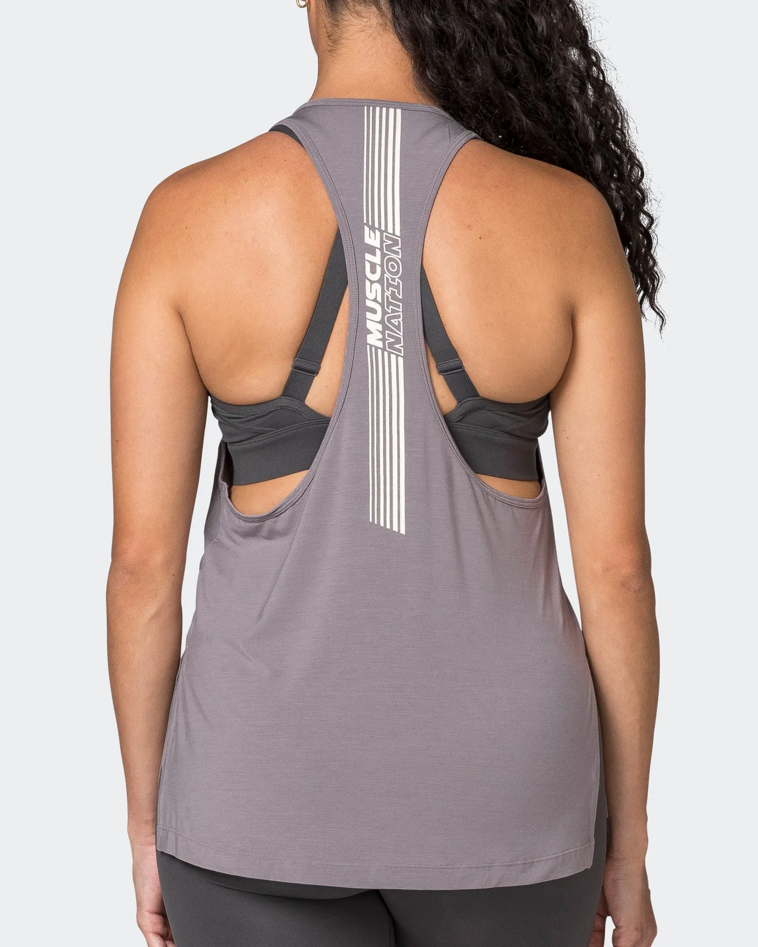 Faster Gym Tank - Pearl Grey