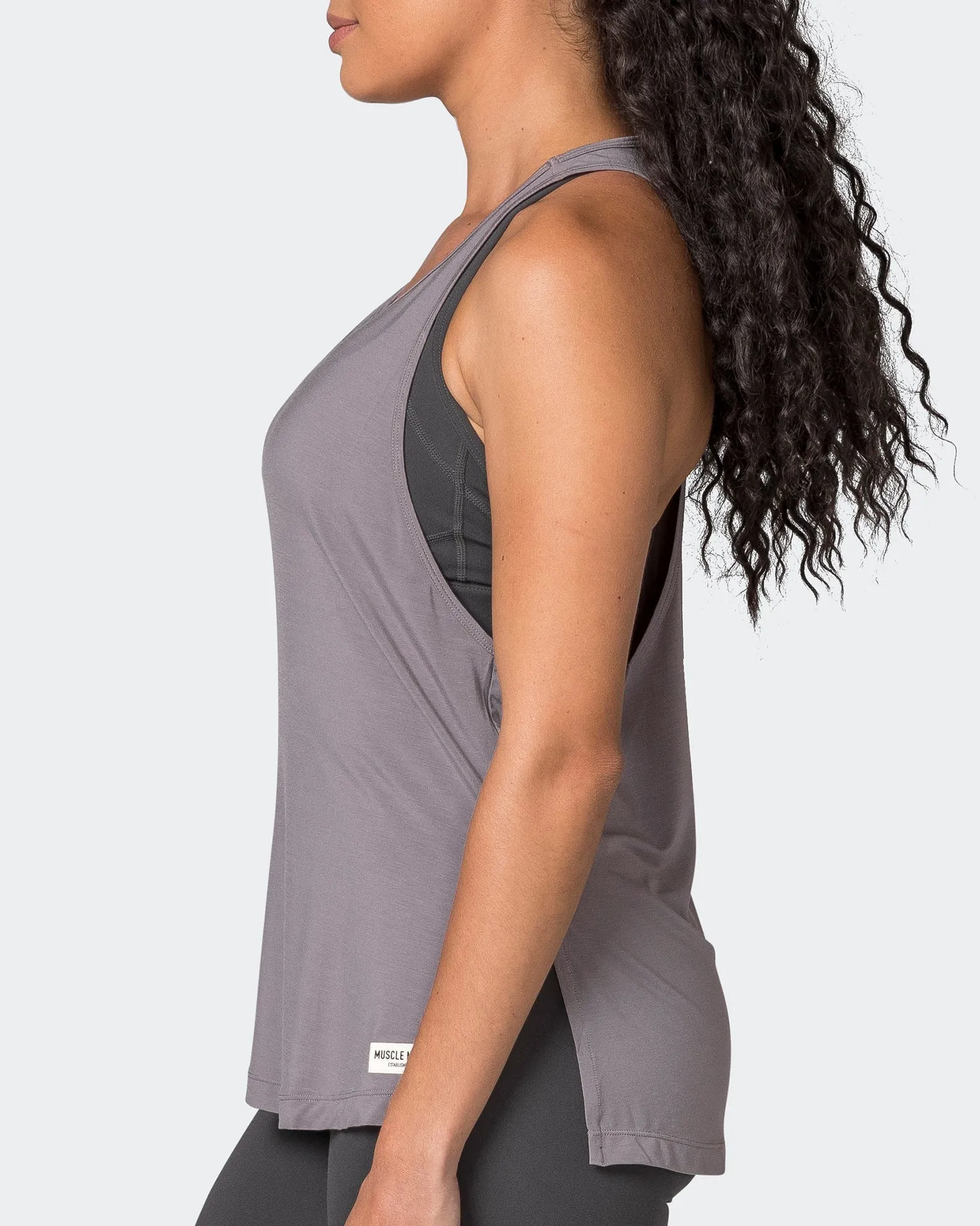 Faster Gym Tank - Pearl Grey