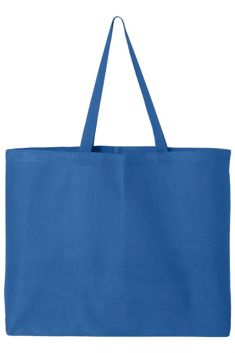 Faux Patchwork Strawberry Canvas Jumbo Tote